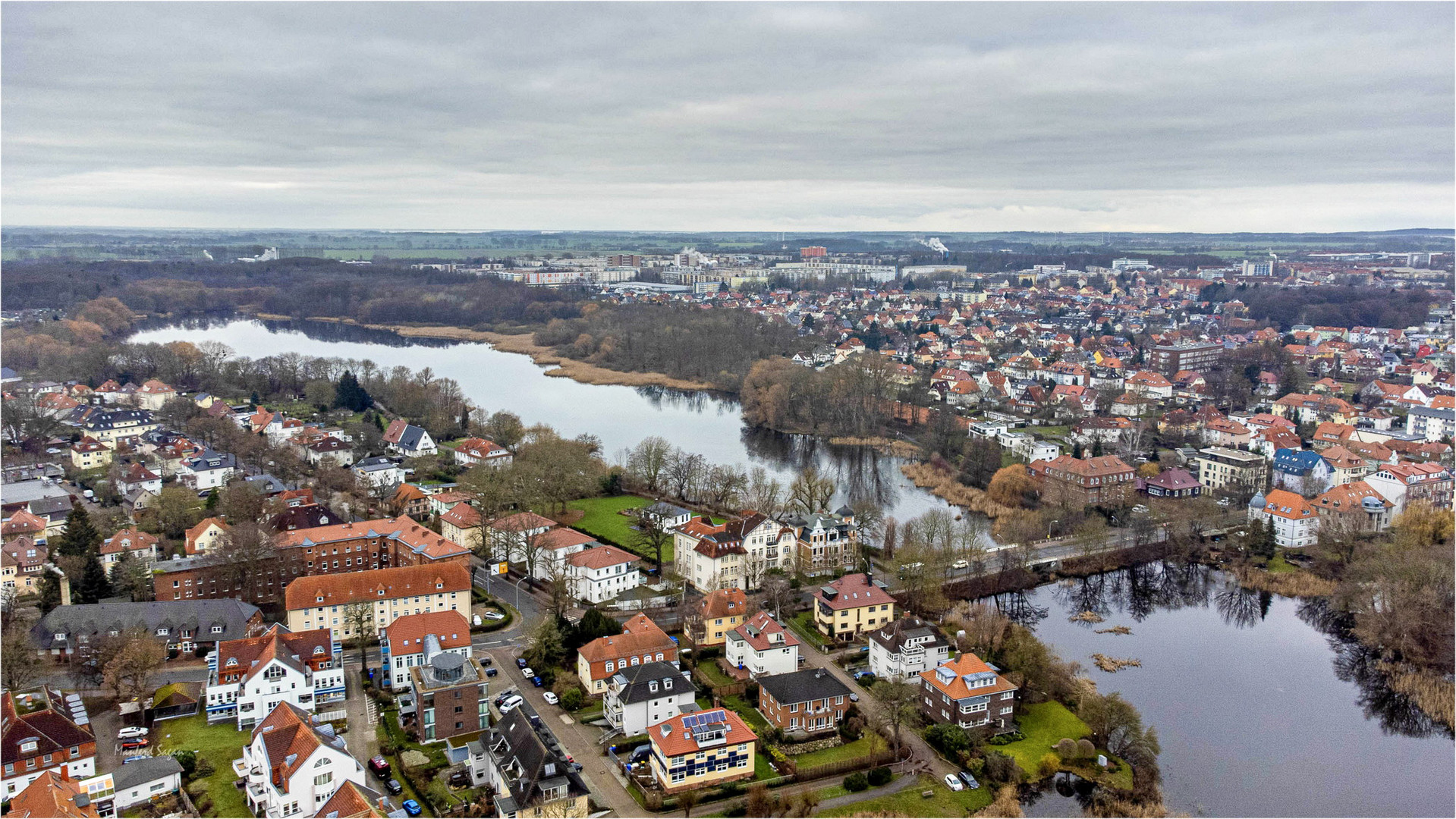 Meine Heimatstadt - Blick auf den Stralsunder Moorteich...