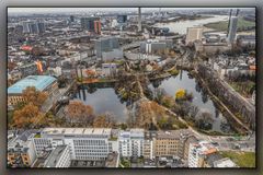 Meine Heimatstadt Düsseldorf. Kaiserteich und Schwanenspiegel.