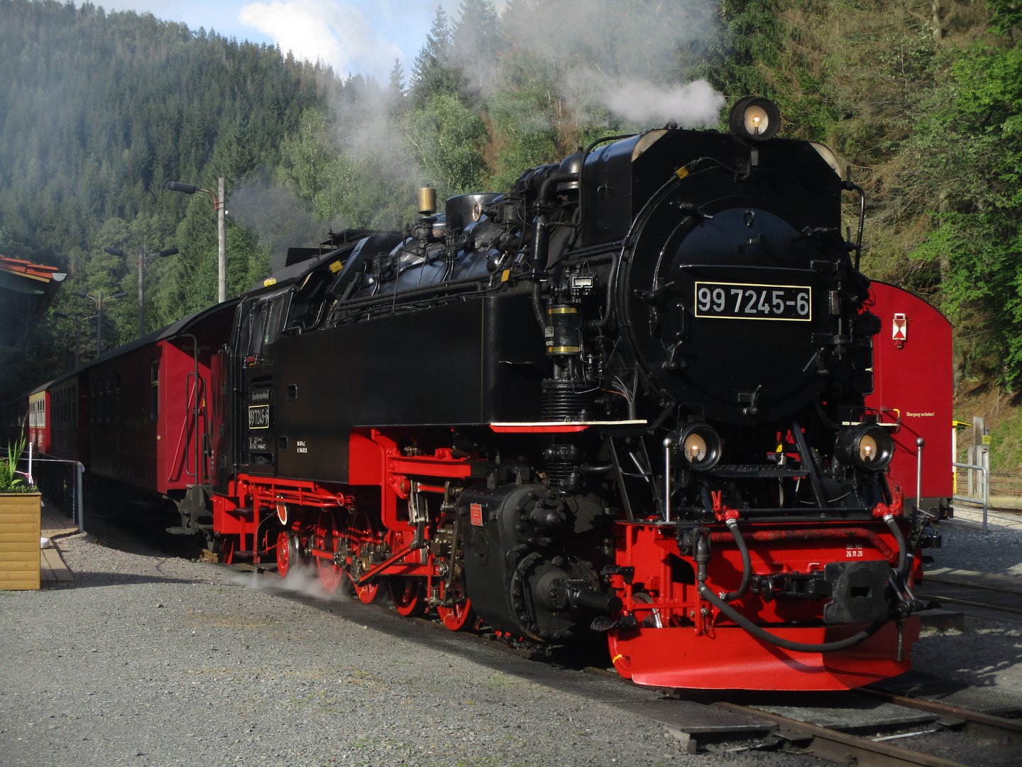 Meine HSB Lieblingsdampflok in Eisfelder Talmühle.