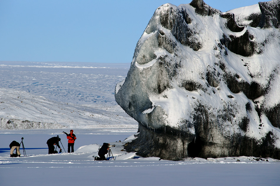 Meine Kunden in der Eiswelt / Impression Workshop Island Winter 2009