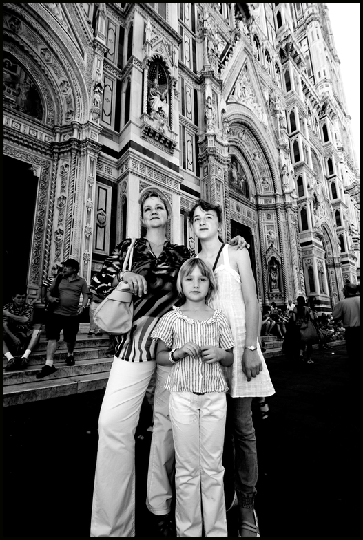 Meine Lieben in Florenz, Toskana. Vor dem Dom.