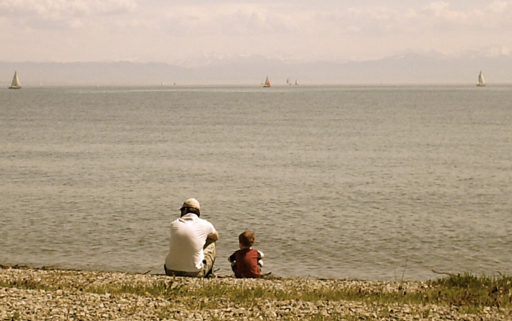 Meine Männer am See...