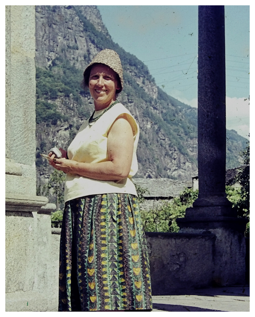 Meine Mutter im Tessin, 60er Jahre