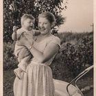 Meine Mutter mit mir 1956