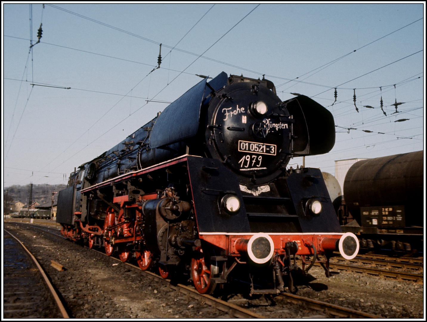 Meine Planlok 1979 die 01 0521 in Camburg (Nachtrag zum Freitagsfoto)