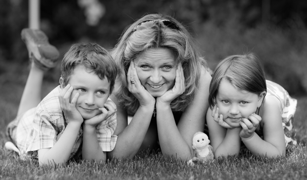 Meine Schwester mit ihren Kindern