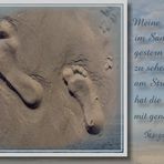 Meine Spuren im Sand