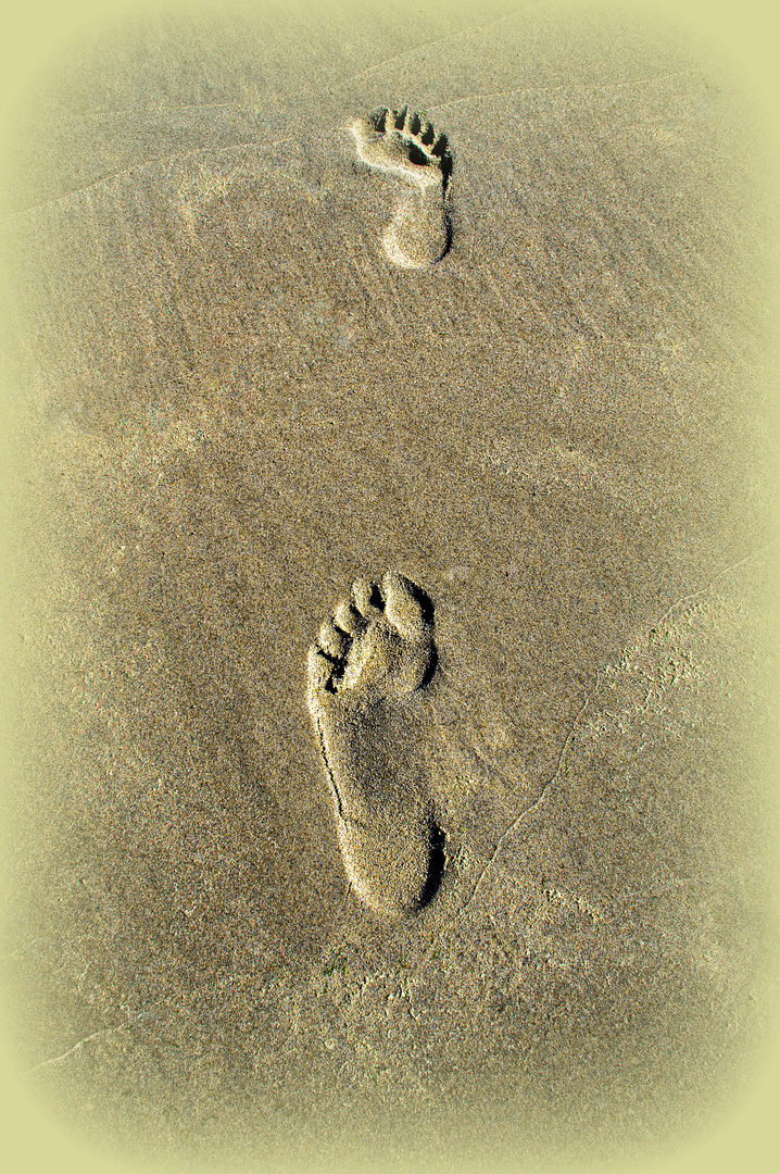 "Meine Spuren im Sand..."