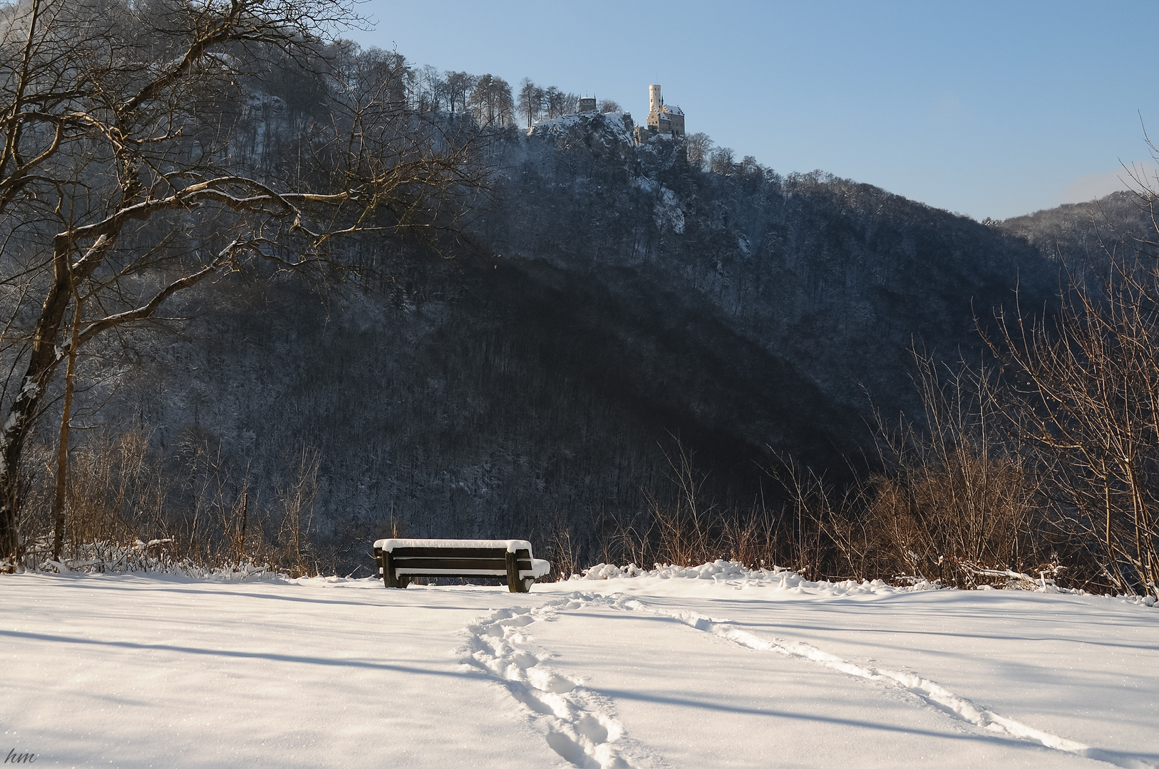 meine Spuren im Schnee