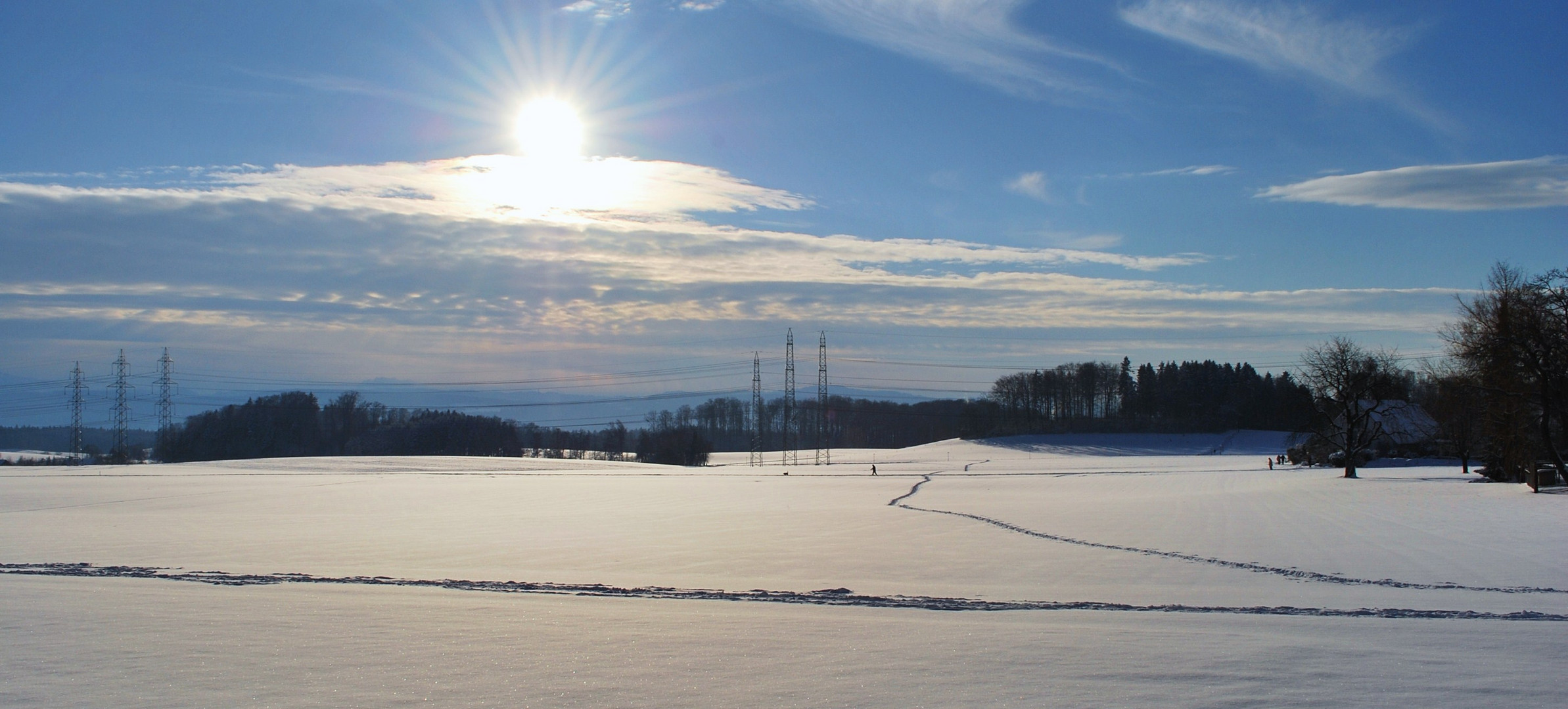 meine Spuren im Schnee...