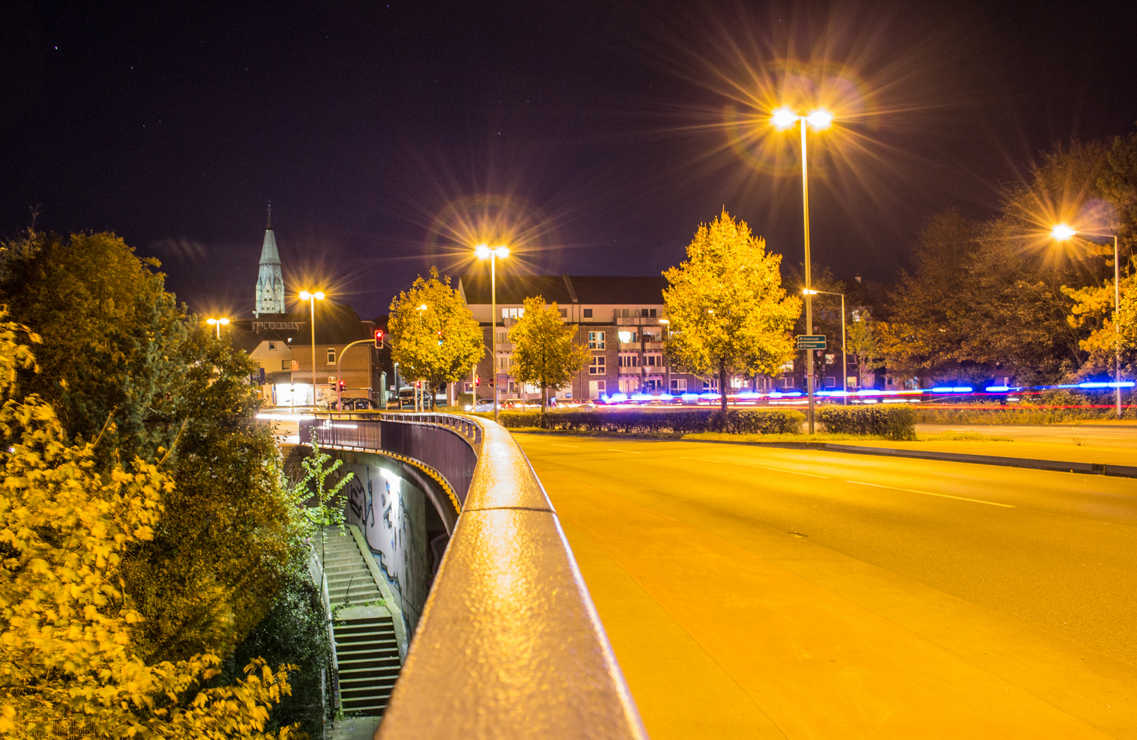 Meine Stadt bei Nacht