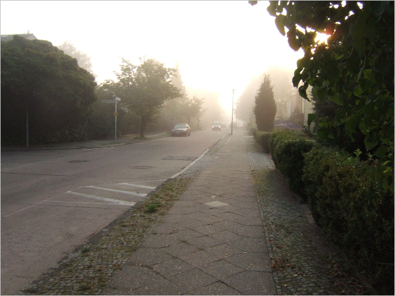 meine Straße vor mehr als 15 Jahren