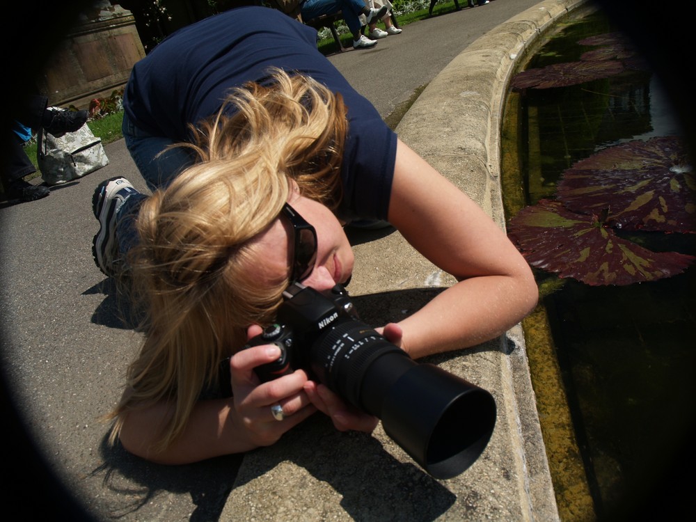 Meine typische Fotoposition ;o)