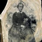 Meine UrUr-Großmutter fotografiert auf Glasplatte