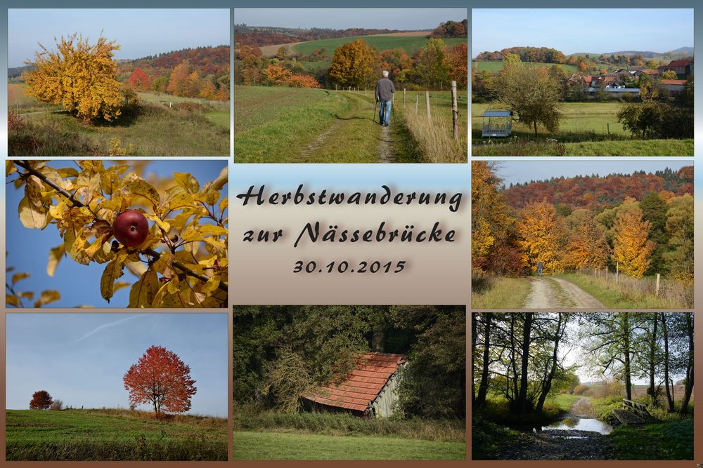 meine Wanderung zur Nässebrücke..