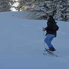 Meine Wenigkeit - hier wurde ich mal fotografiert mit den Schneeschuhen