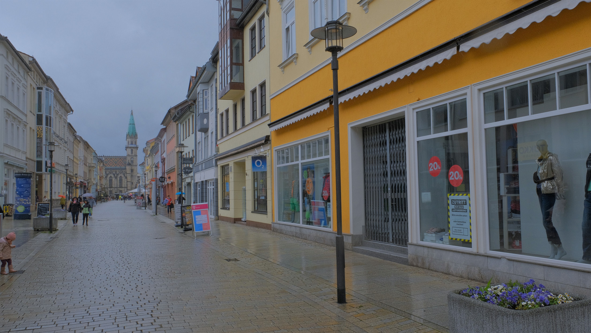 Meiningen, alles geschlossen (Meiningen, todas las tiendas están cerradas)