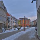 Meiningen, Blick zum Markt (Meiningen, vista a la plaza mayor)