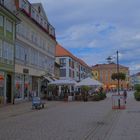 Meiningen, Blick zum Markt (Meiningen, vista a la plaza mayor)