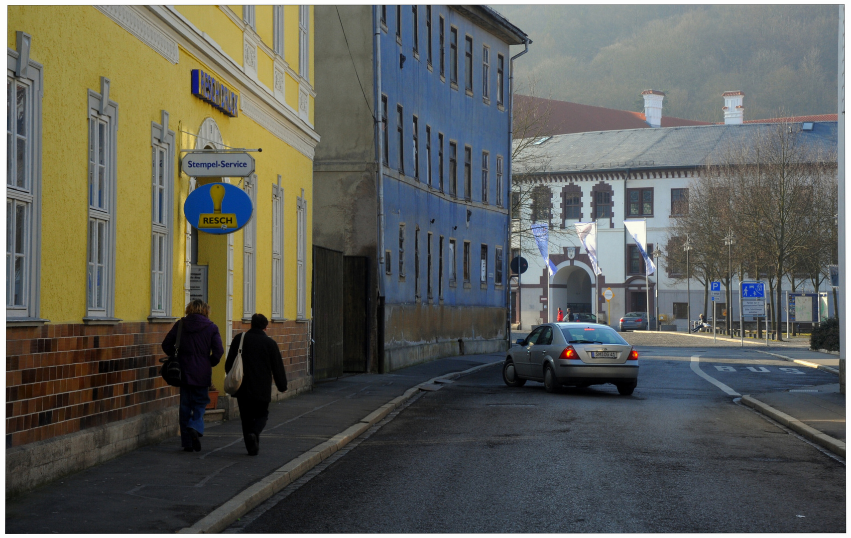 Meiningen, calle al palacio (Meiningen, Straße zum Schloß)