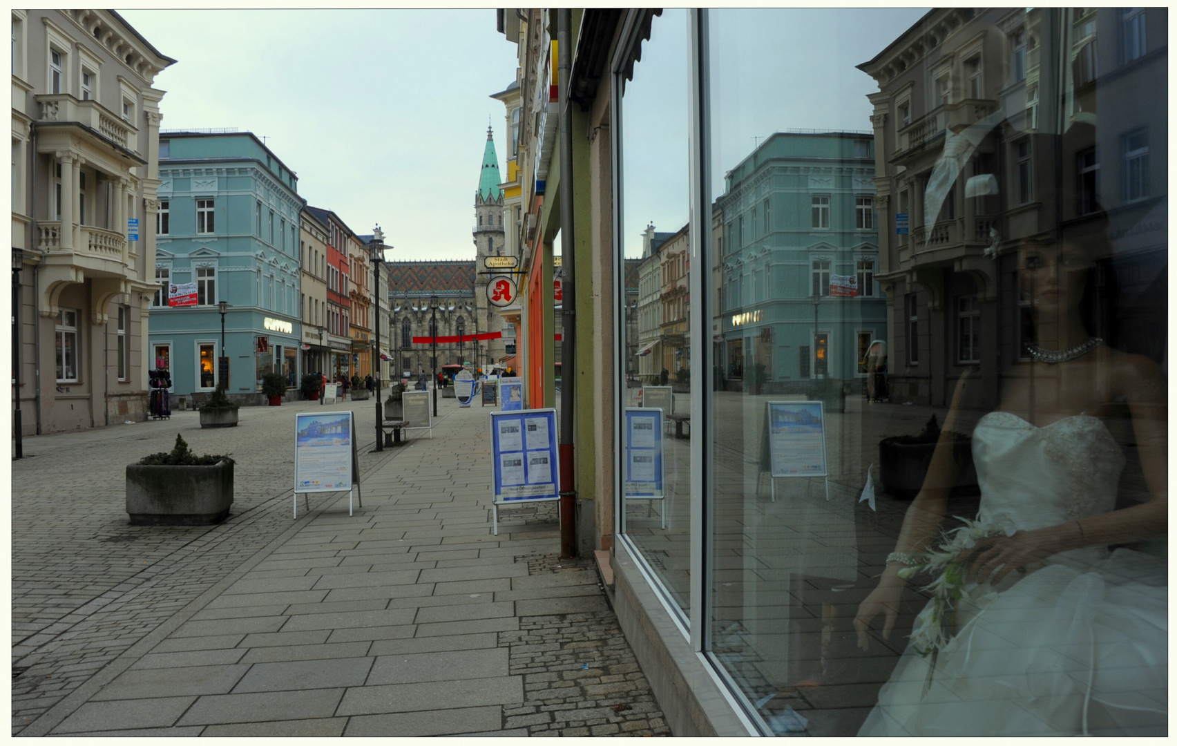 Meiningen, en la calle principal (Meiningen, Hauptstraße)