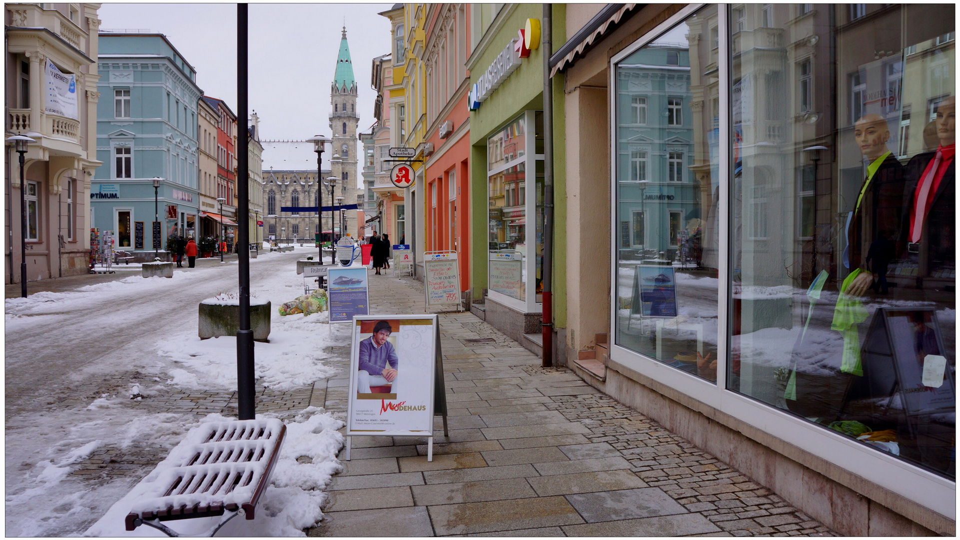 Meiningen, en la calle principal (Meiningen, Hauptstrasse)