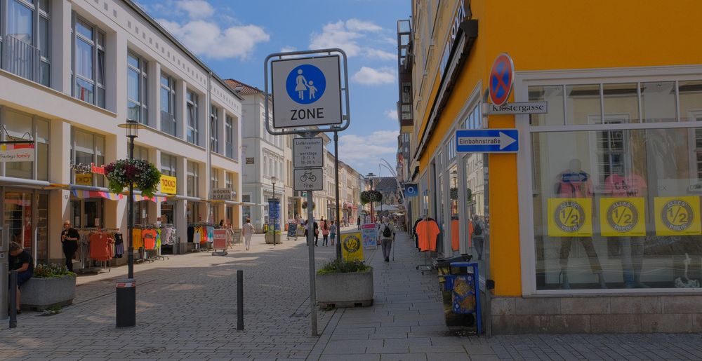 Meiningen, Fußgängerzone (Meiningen, zona peatonal)