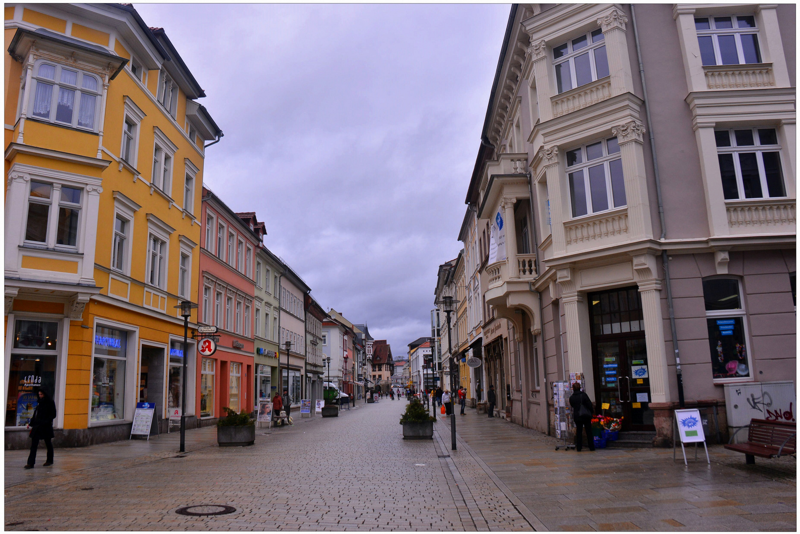 Meiningen, Hauptstraße (la calle principal)