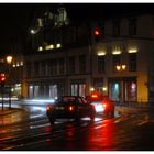 Meiningen, hotel "Sächsischer Hof" por la noche (Hotel "Sächsischer Hof", nachts)