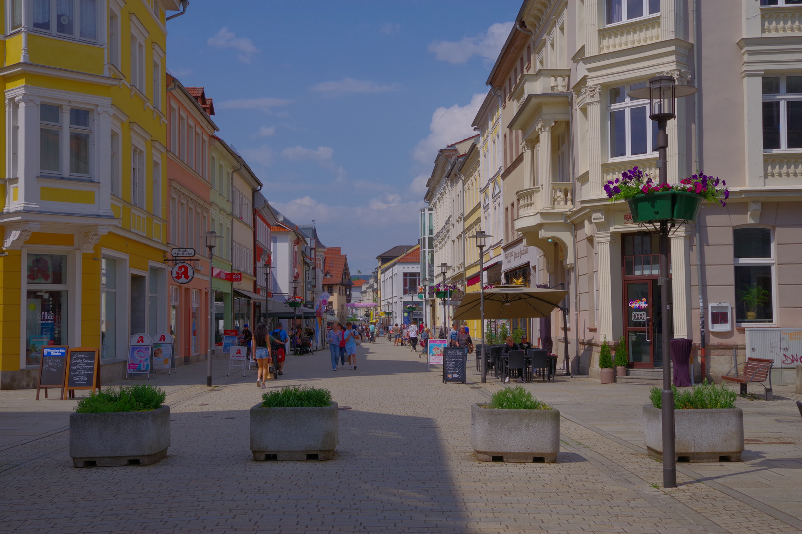 Meiningen, in der Hauptstraße