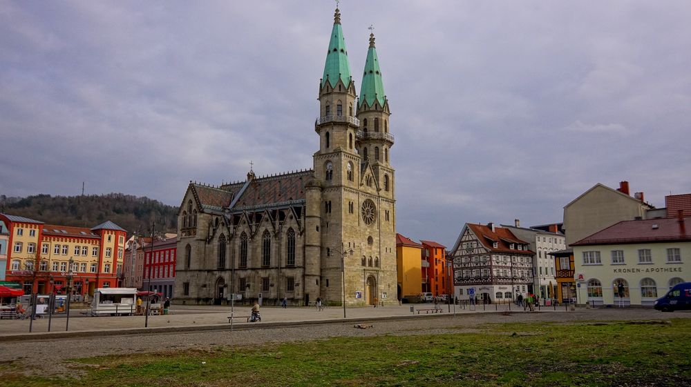 Meiningen, Marktplatz (Meiningen, plaza major) Foto & Bild