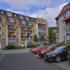 Meiningen, moderne Häuser (Meiningen, casas modernas)