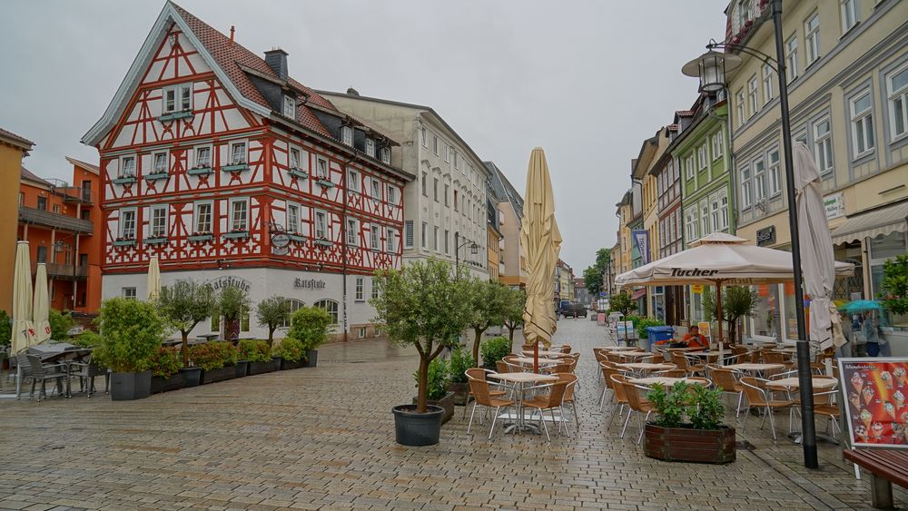 Meiningen, regnerisches Wetter, 5 (Meiningen, tiempo lluvioso, 5)