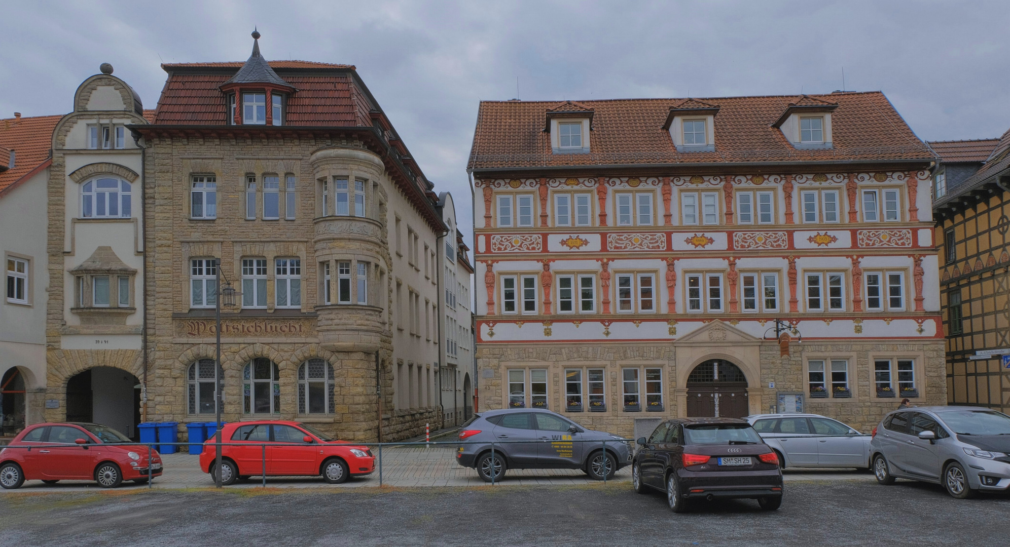 Meiningen, zwei schöne Häuser (Meiningen, dos casas hermosas)