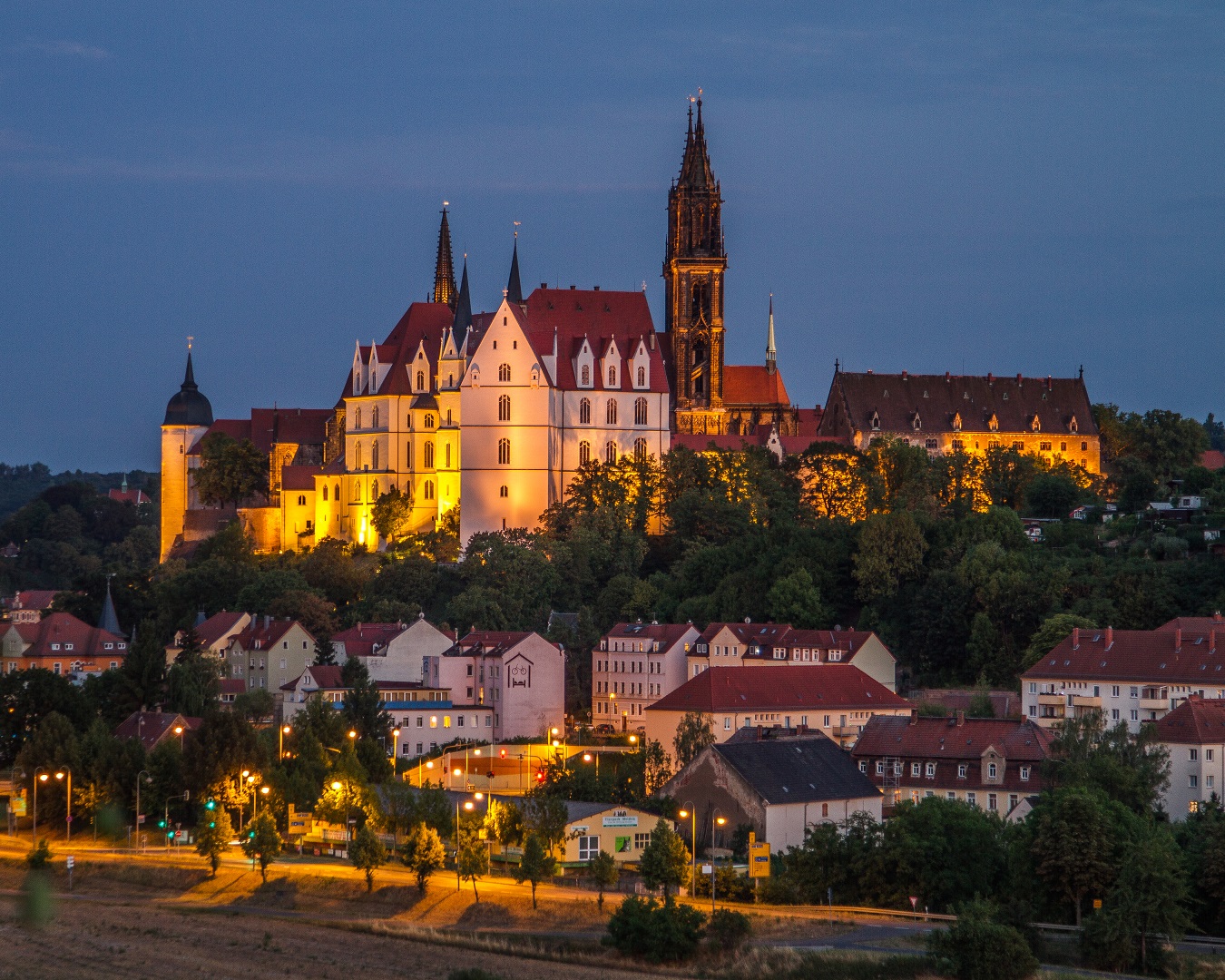 Meißen Foto & Bild architektur, architektur bei nacht, sakralbauten