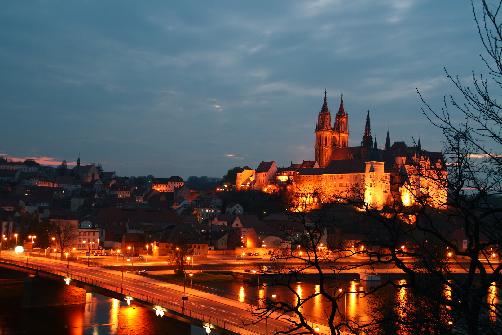 Meißen bei Nacht