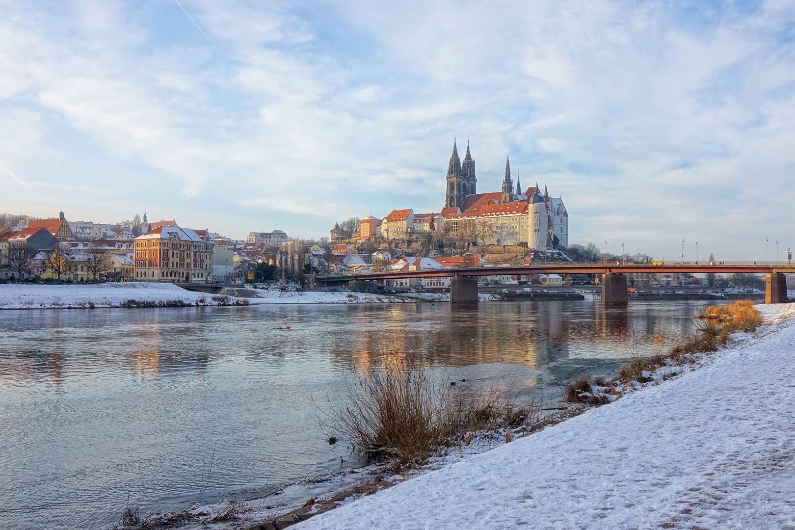 Meißen im eisigen Winter ....