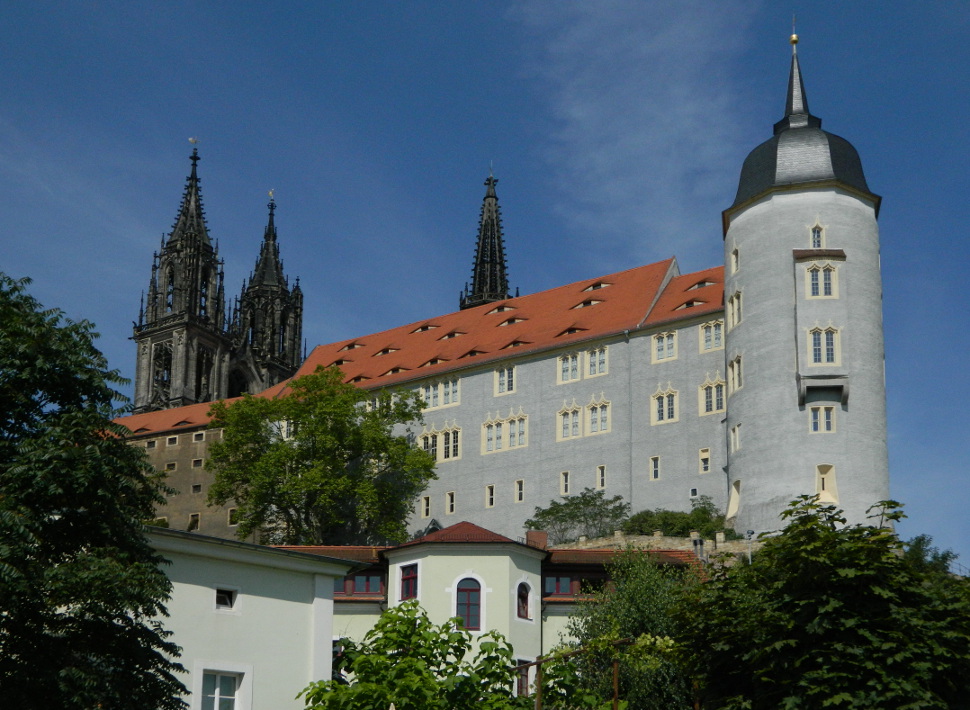 Meissen: le guglie del Duomo ed il castello di Albrechtsburg