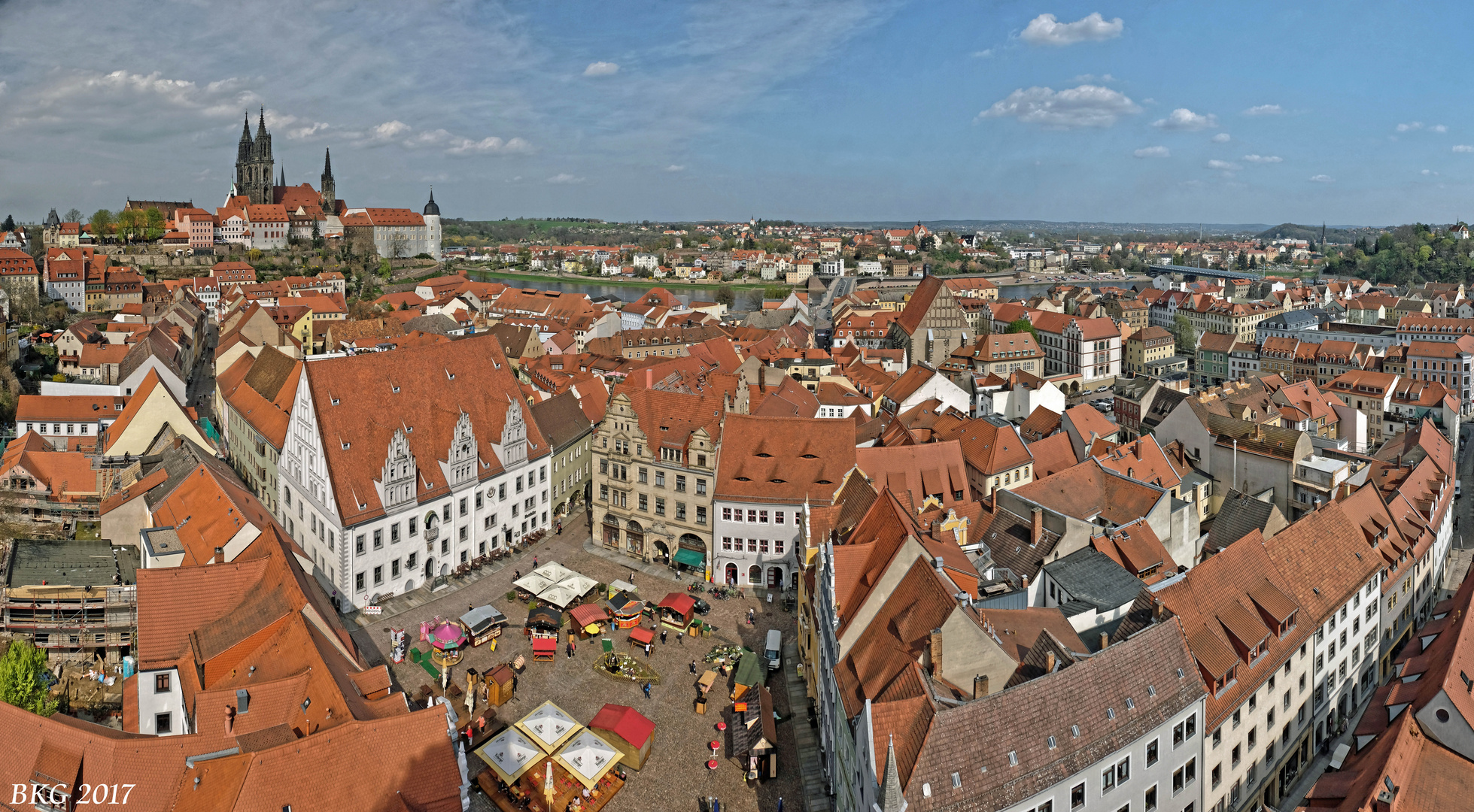 Meißen - Panoramablick im Frühling II