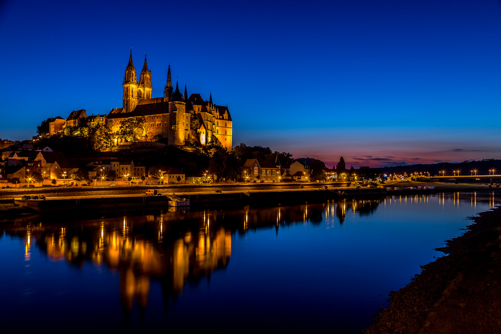 Meißen zur blauen Stunde