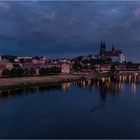 Meißen zur blauen Stunde am Morgen