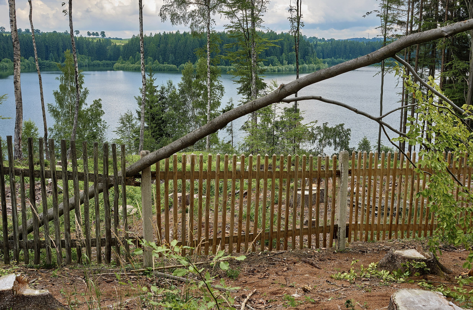 Meisterleistung des Zaunbaus