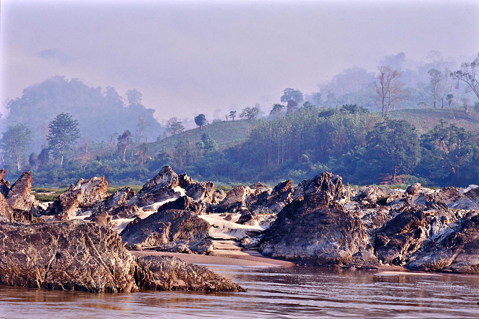 Mekong bei Niedrigwasser