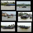 Mekong-Delta - Boote auf dem Mekong