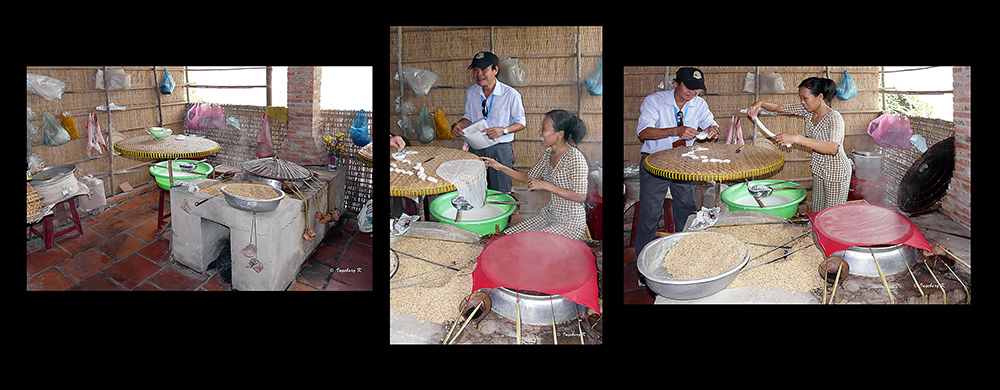 Mekong-Delta - eine kleine private Bäckerei am Fluss