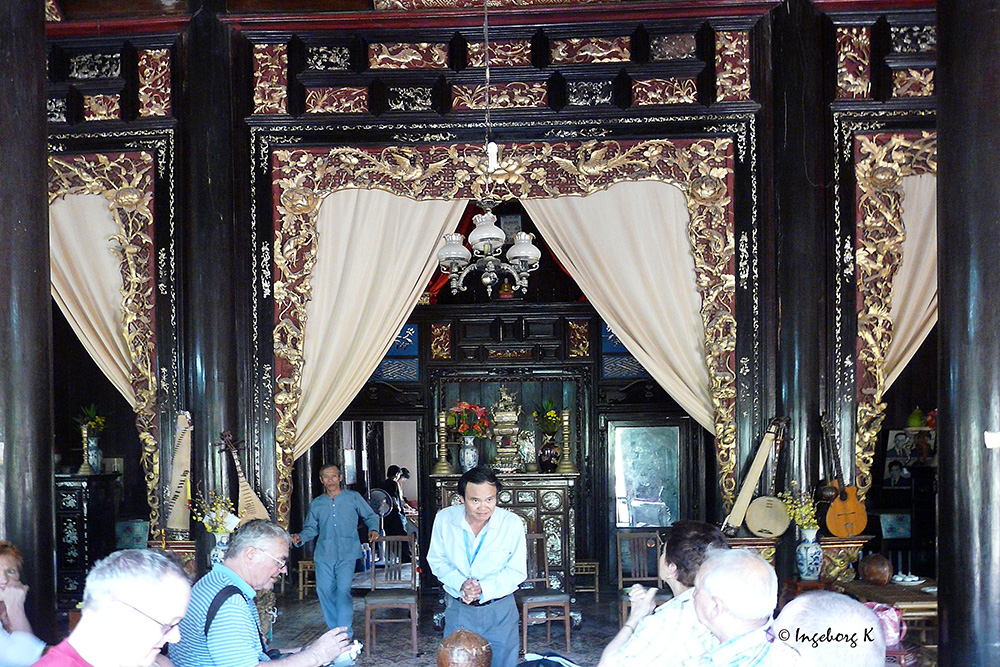 Mekong Delta - Restaurant für unsere Mittagspause am Ufer