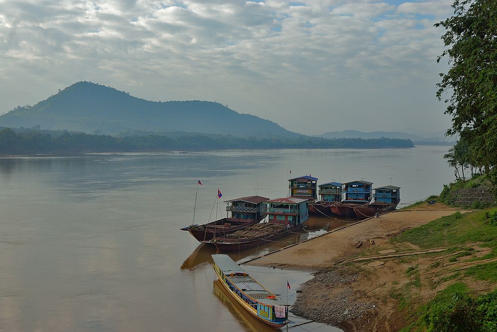 Mekong idyll at the early morning