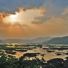 Mekong river during sunset