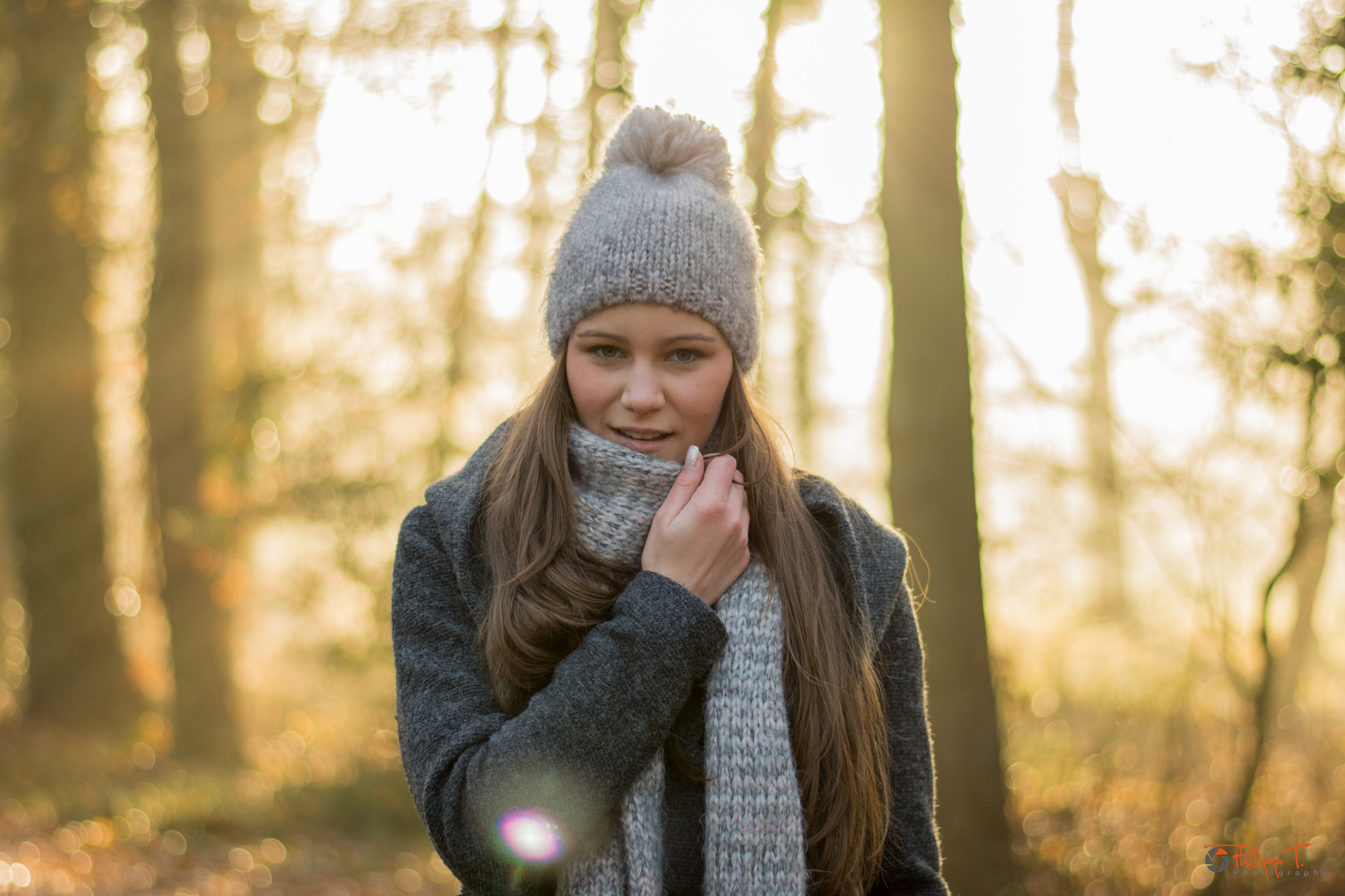 Melanie on sunny winterday