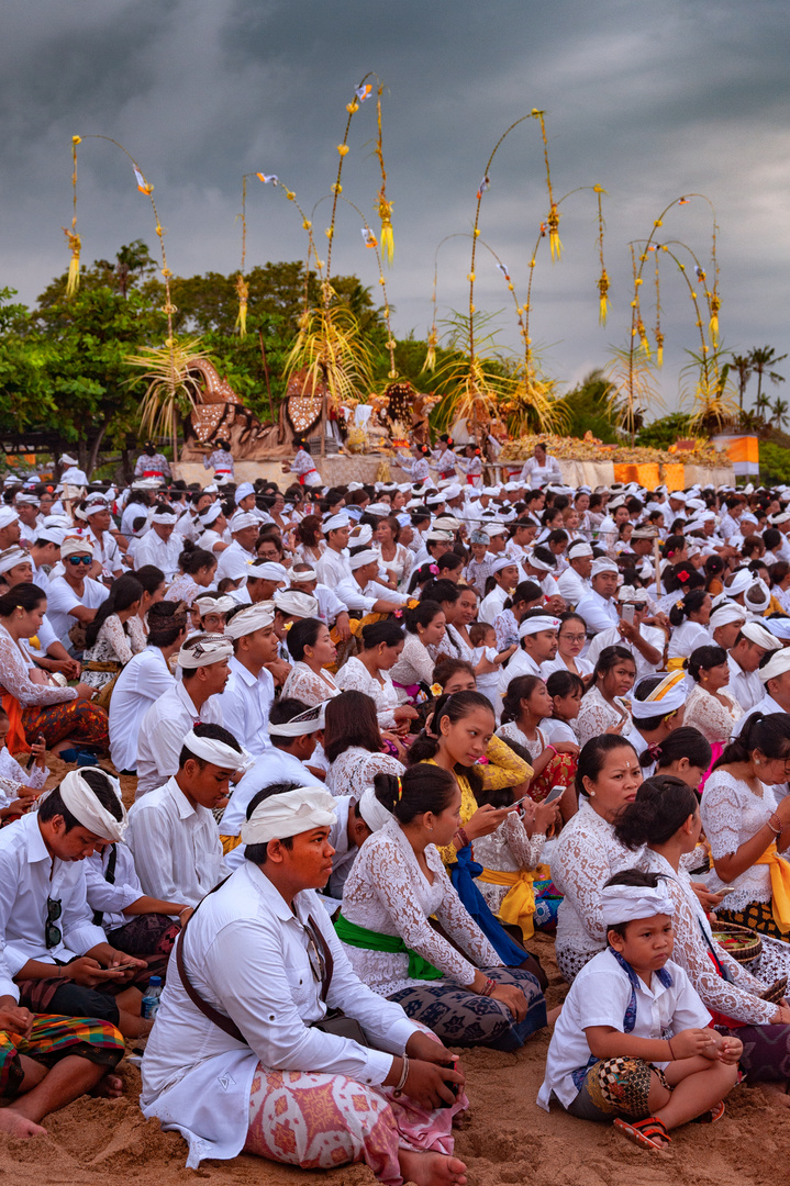 Melasti Ritual at Sanur Beach